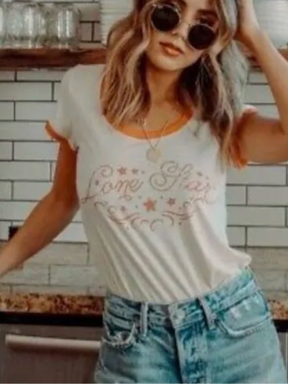 Spell Lone Star Tee Sz Small EUC Vintage